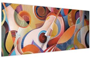 Obraz - Hudobný abstrakt (120x50 cm)
