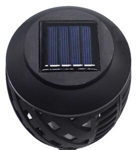Bezdoteku LEDSolar 48 solárne vonkajšie horiacu fakľu pochodeň malá 4 ks, 12x4 LED, bezdrôtové, IPRO, 1W, teplá farba