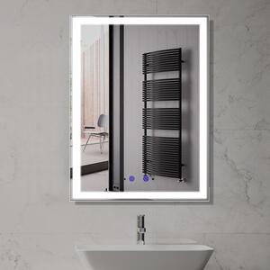 Bezdoteku Nemlžící kúpeľňové zrkadlo s LED osvetlením na výšku 60x80 cm KZ2