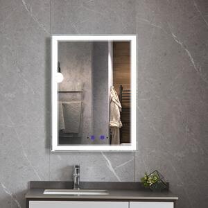 Bezdoteku Nemlžící kúpeľňové zrkadlo s LED osvetlením na výšku 80x60 cm KZ2