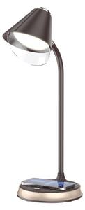 Immax 08971L - LED Stmievateľná stolná lampa FINCH LED/9W/12/230V hnedá/zlatá