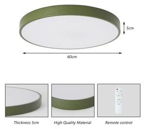Brilagi - LED stmievateľné stropné svietidlo POOL LED/60W/230V 3000-6000K 60 cm zelené s diaľkovým ovládaním