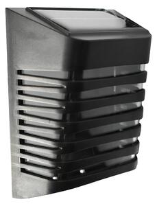Exteriérové solárne nástenné LED svietidlo Strip, 1x LED 0,12w, čierna