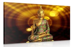 Obraz socha Budhu s abstraktným pozadím Varianta: 60x40
