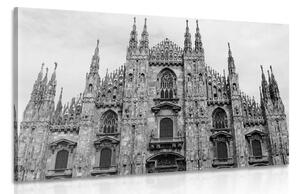 Obraz katedrála v Miláne v čiernobielom prevedení Varianta: 60x40