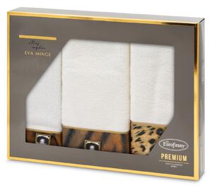 BAVLNENÝ UTERÁK EVA MINGE23 SADA 1KS 30X50 CM, 1KS 50X90 CM, 1KS 70X140 CM KRÉMOVÁ
