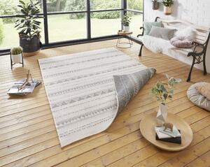 NORTHRUGS - Hanse Home koberce Kusový koberec Twin Supreme 103753 Grey / Cream – na von aj na doma - 120x170 cm