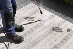 NORTHRUGS - Hanse Home koberce Kusový koberec Twin Supreme 103753 Grey / Cream – na von aj na doma - 80x150 cm