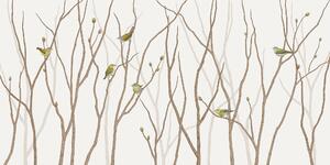 TENNESSEE WARBLER ON TWIG – 150 x 75 cm
