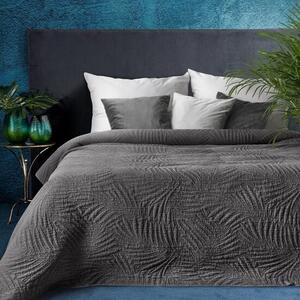Moderný prehoz na posteľ sivej farby Sivá
