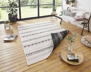 NORTHRUGS - Hanse Home koberce Kusový koberec Twin Supreme 103755 Black / Cream – na von aj na doma - 160x230 cm