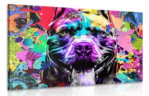 Obraz pestrofarebná ilustrácia psa Varianta: 90x60