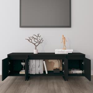 TV skrinka, čierna 120x30x40,5 cm, kompozitné drevo