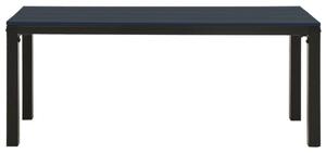 Záhradná lavička 110 cm, oceľ a WPC, čierna