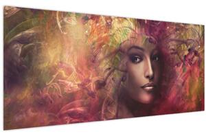 Obraz - Fantasy žena (120x50 cm)