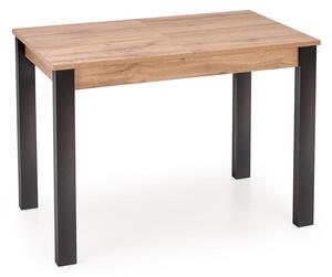 Rozkladací stôl GINO 100-130x60 cm - dub wotan / čierna