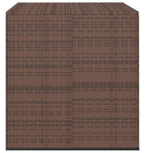 Záhradný úložný box z polyratanu 100x97,5x104 cm hnedý