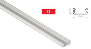 BERGE Hliníkový profil pre LED pásky D mini povrchový 1m BIELÝ