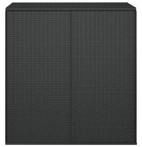 Záhradný úložný box z polyratanu 100x49x103,5 cm čierny