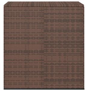 Záhradný úložný box z polyratanu 100x49x103,5 cm hnedý