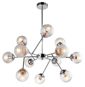 Chrómový závesný luster Best pre žiarovku 12x E14 – LED lustre a svietidlá > Kolekcie svietidiel > Kolekcia svietidiel BEST