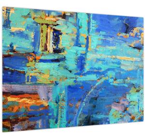 Obraz - Abstraktné olejomaľba (70x50 cm)