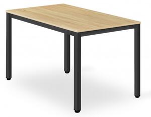 Jedálenský stôl TESSA dubový s čiernymi nohami