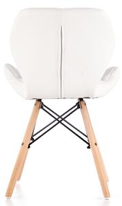 Jedálenská stolička SCK-281 buk/biela