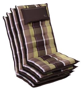 Blumfeldt Sylt, čalúnená podložka, podložka na stoličku, podložka na vyššie polohovacie kreslo, vankúš, polyester, 50 × 120 × 9 cm