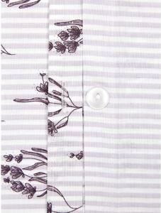 Bielo-ružové obliečky na dvojlôžko z ranforce bavlny Westwing Collection, 200 x 200 cm