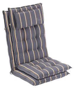 Blumfeldt Sylt, čalúnená podložka, podložka na stoličku, podložka na vyššie polohovacie kreslo, vankúš, polyester, 50 × 120 × 9 cm