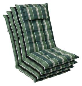 Blumfeldt Sylt, čalúnená podložka, podložka na stoličku, podložka na vyššie polohovacie kreslo, vankúš, polyester, 50 × 120 × 9 cm