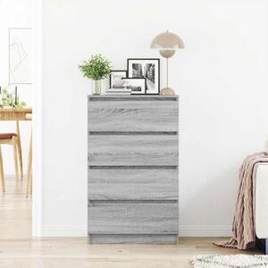 Komoda sivá sonoma 60x35x98,5 cm spracované drevo