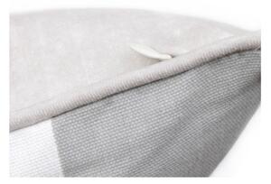Bielosivá obliečka na vankúš WeLoveBeds Belts Grey, 40 x 60 cm