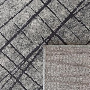 Moderný abstraktný sivý koberec Šírka: 80 cm | Dĺžka: 150 cm