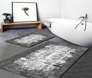 Biele/sivé kúpeľňové predložky v súprave 2 ks 60x100 cm Modern – Mila Home