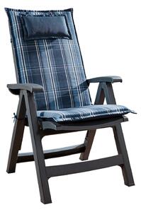 Blumfeldt Donau, čalúnenie, čalúnenie na stoličku, vysoké operadlo, záhradná stolička, polyester, 50x120x6cm