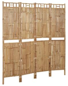 Paraván so 4 panelmi bambus 160x180 cm
