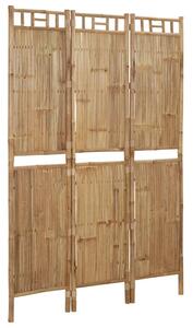 Paraván s 3 panelmi bambusový 120x180 cm