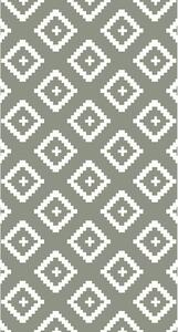 Sivý koberec Vitaus Geo Winston, 50 × 80 cm