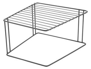 Čierna prídavná polica do kuchynskej skrinky Metaltex Boxe Lava