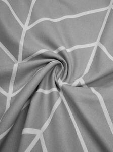 Sivé flanelové obliečky na jednolôžko Westwing Collection Yule, 135 x 200 cm
