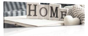 Obraz s nápisom Home a zátiším
