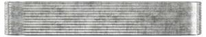 Vyvýšený záhradný záhon práškovaná oceľ 396x100x68cm strieborný