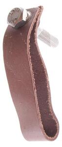Kožená úchytka Medium Brown 9 cm
