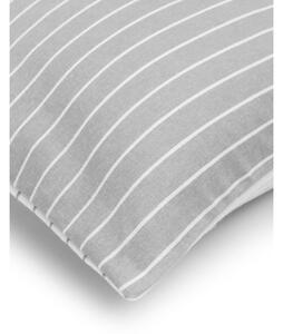 Sivé flanelové obliečky na jednolôžko Westwing Collection Talin, 135 x 200 cm