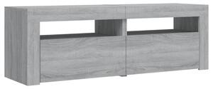 TV skrinka s LED, sivý dub sonoma 120x35x40 cm