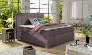 Čalúnená manželská posteľ s úložným priestorom Anzia 160 - fialová