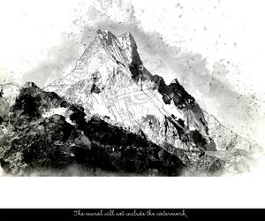 Fototapeta Čierne a snehové hory Samolepící 250x250cm