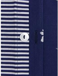 Modré obliečky na jednolôžko z ranforce bavlny Westwing Collection, 155 x 220 cm